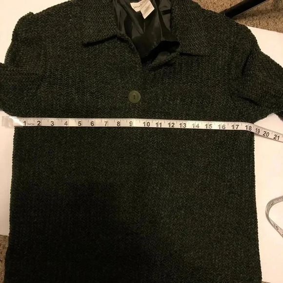 Vintage Y2K Jaclyn Smith Button Up women Khaki Blouse Shirt Jacket Size 10 - Picture 5 of 6